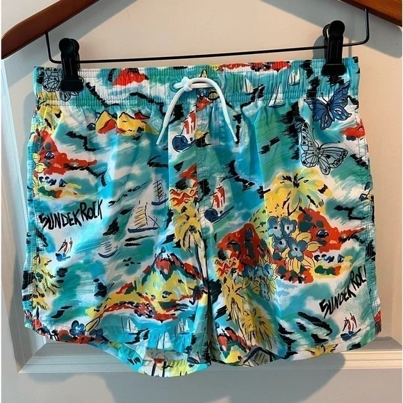 SUNDEK STRETCH WAIST SWIM TRUNKS REPREVE NWT - Picture 3 of 15